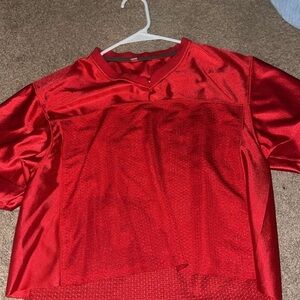 Red Athletic Mesh Jersey